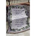 Manual Woodworkers & Weavers Manual Woodworkers & Weavers ATLORD 50 x 60 in. The Lords Prayer Tapestry Throw Blanket ATLORD